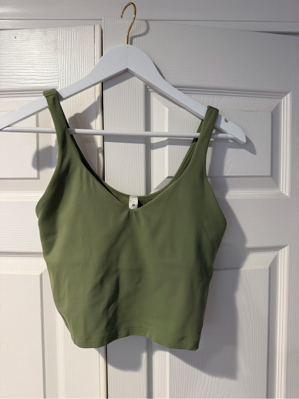 lululemon Olive Green Crop Tank